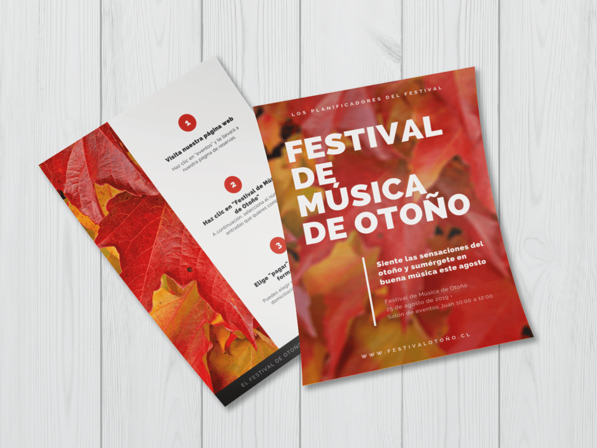 Tamaño carta - una cara