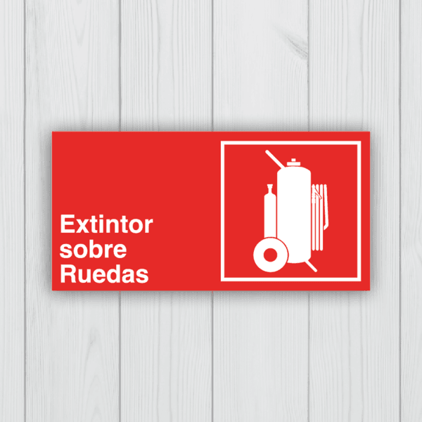 extintor sobre ruedas