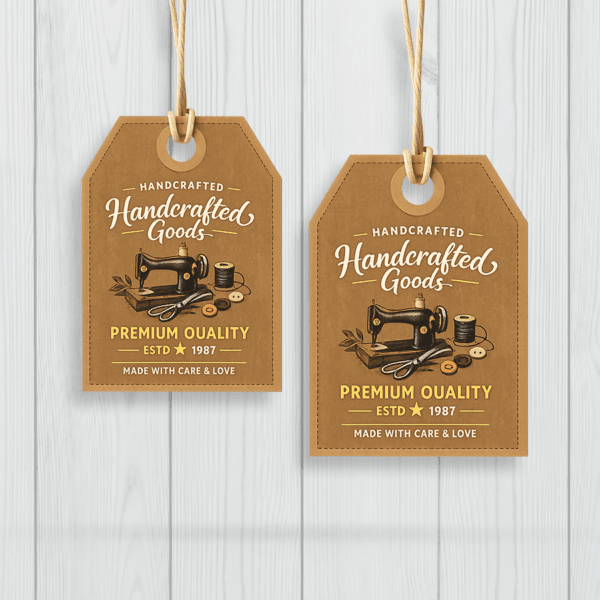 hang tag kraft modelo a