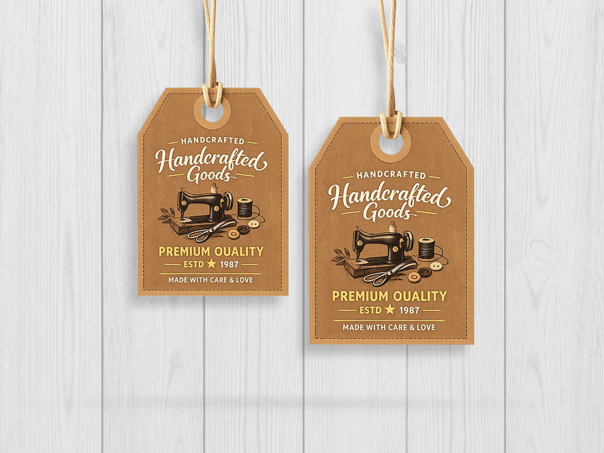 hang tag kraft modelo a