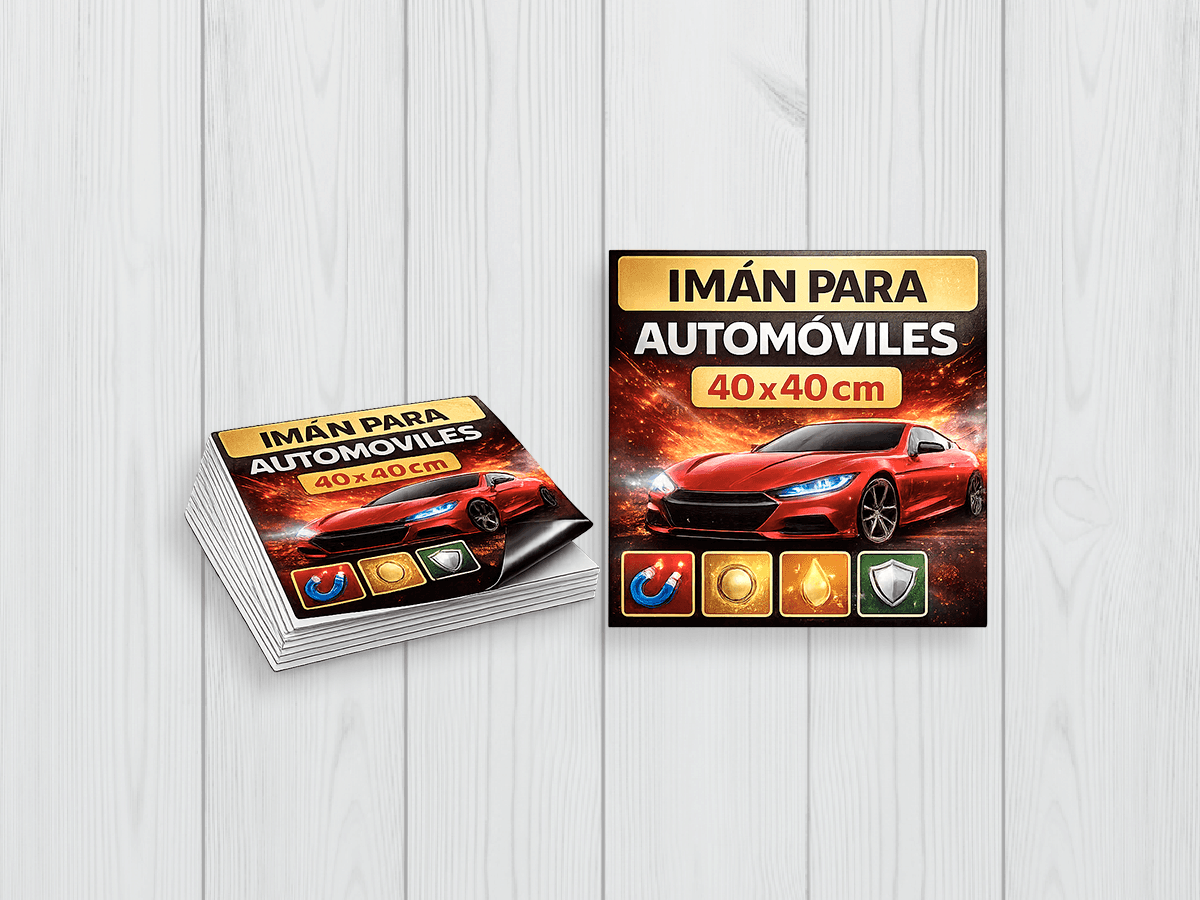 iman para automoviles 40 x 40 cm