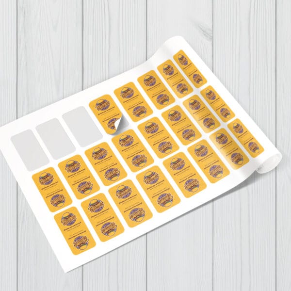 1000 Stickers vinil adhesivo 8x4 cm