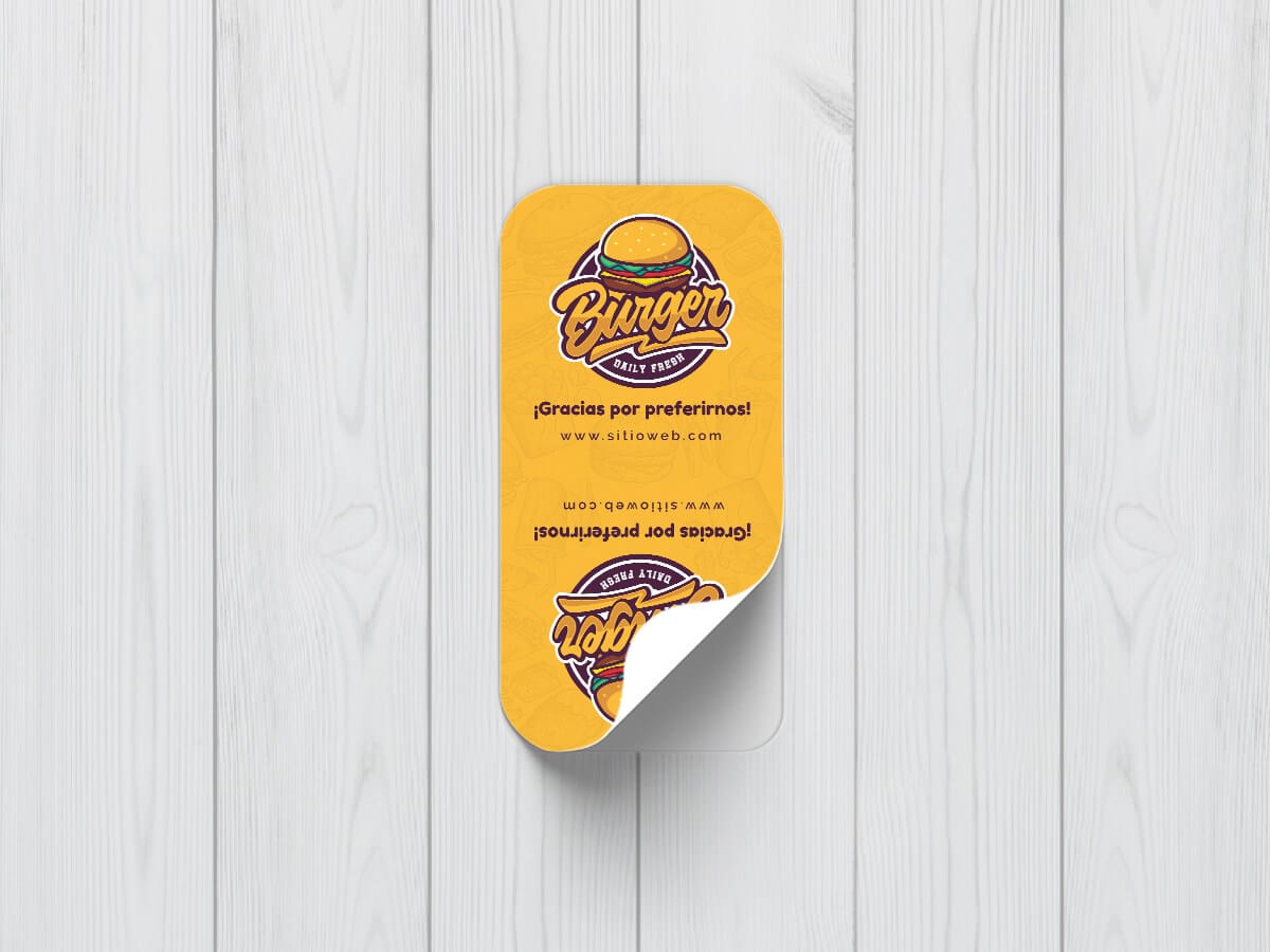 1000 Stickers vinil adhesivo 8x4 cm - Imagen 2