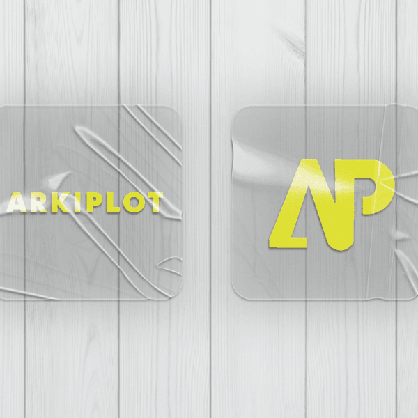 stickers cuadrados transparente impreso