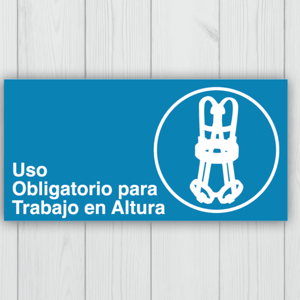 uso obligatorio para trabajo en altura